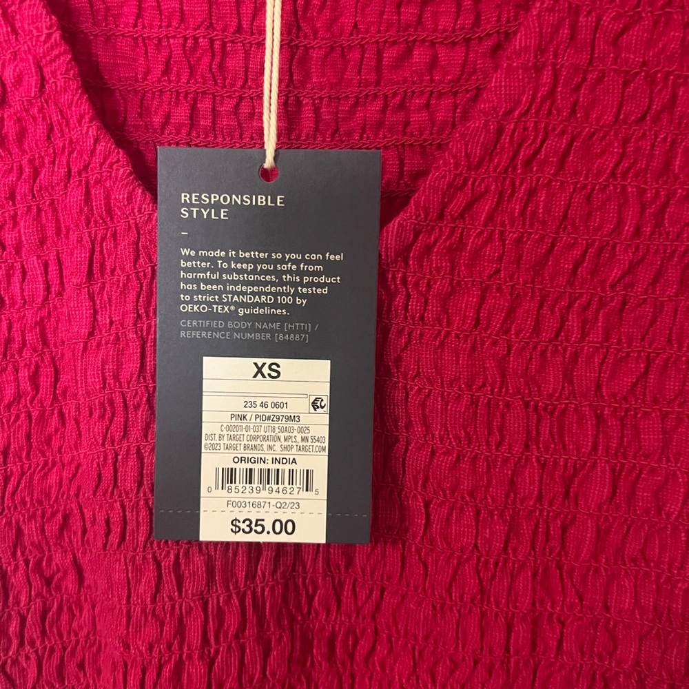 Universal Thread Fuchsia Ruffle Midi Dress - Picture 3 of 3